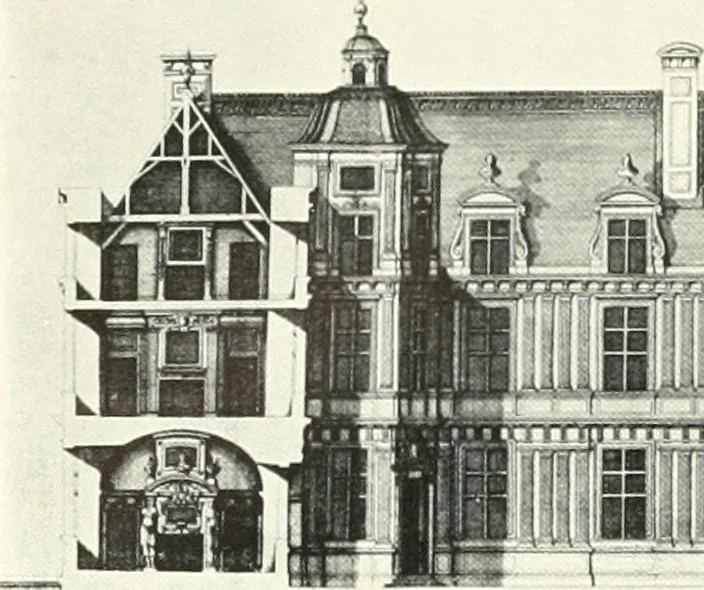 An illustration from A history of French architecture, from the reign of Charles VIII till the death of Mazarin, 1911, leaf 227