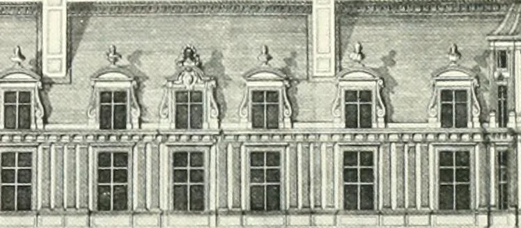 An illustration from A history of French architecture, from the reign of Charles VIII till the death of Mazarin, 1911, leaf 227