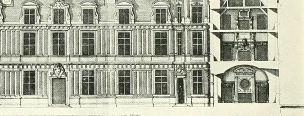 An illustration from A history of French architecture, from the reign of Charles VIII till the death of Mazarin, 1911, leaf 227