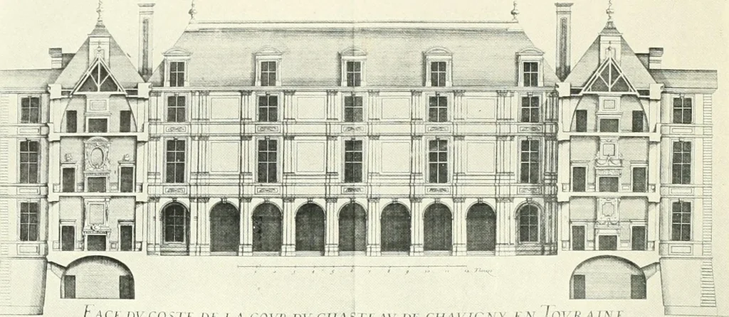 An illustration from A history of French architecture, from the reign of Charles VIII till the death of Mazarin, 1911, leaf 233