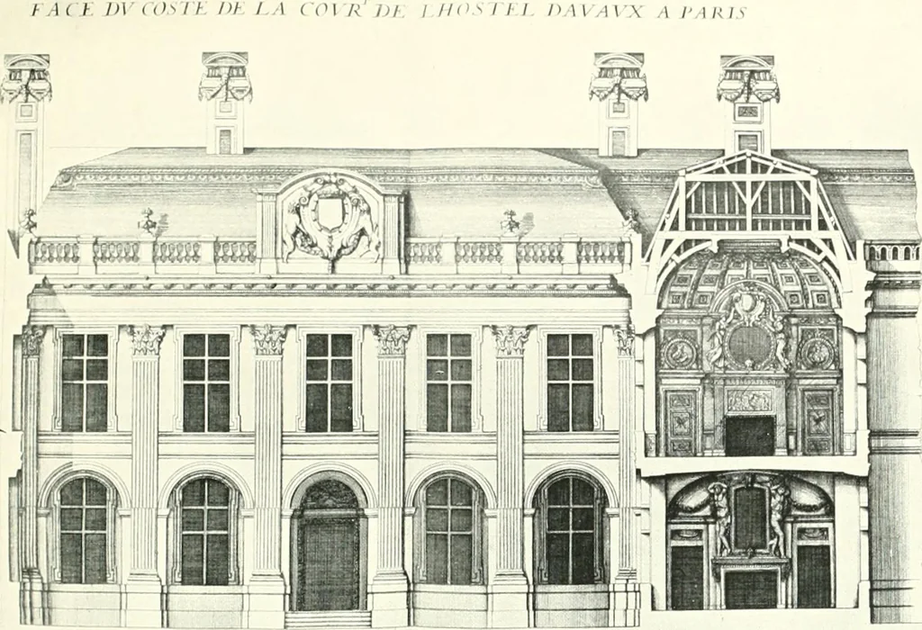 An illustration from A history of French architecture, from the reign of Charles VIII till the death of Mazarin, 1911, leaf 236
