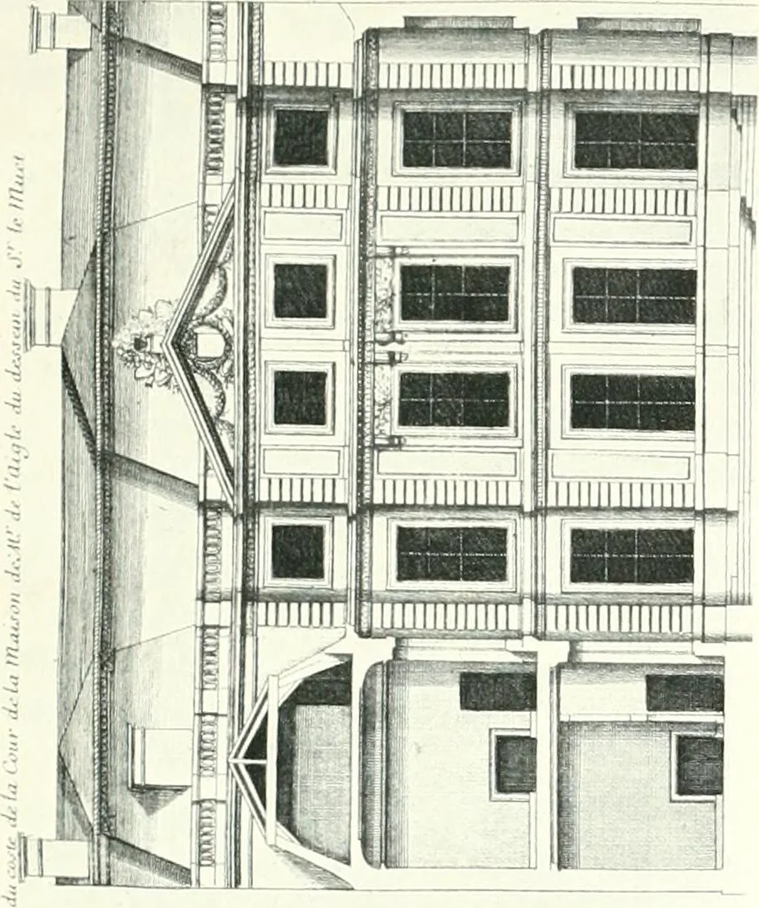 An illustration from A history of French architecture, from the reign of Charles VIII till the death of Mazarin, 1911, leaf 244