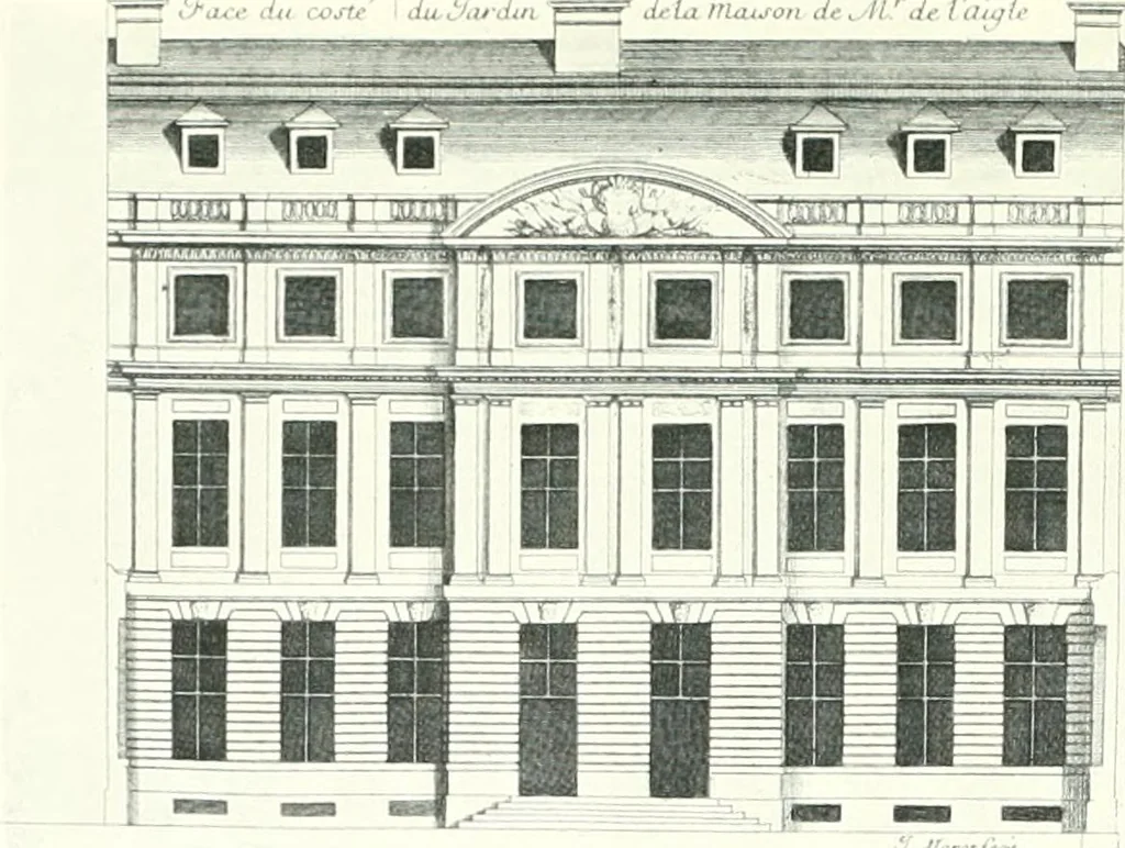 An illustration from A history of French architecture, from the reign of Charles VIII till the death of Mazarin, 1911, leaf 244