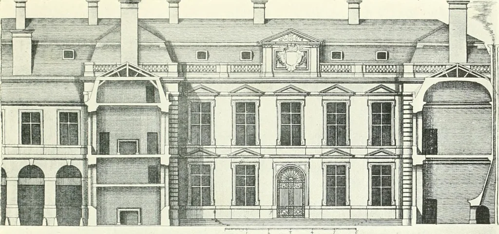An illustration from A history of French architecture, from the reign of Charles VIII till the death of Mazarin, 1911, leaf 248