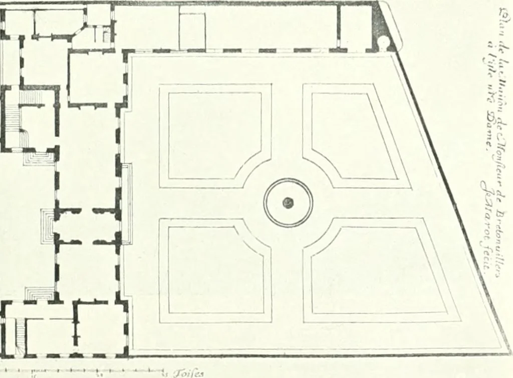 An illustration from A history of French architecture, from the reign of Charles VIII till the death of Mazarin, 1911, leaf 252