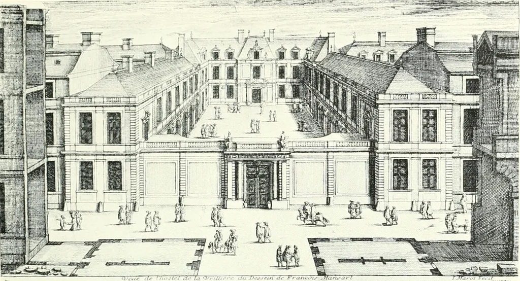 An illustration from A history of French architecture, from the reign of Charles VIII till the death of Mazarin, 1911, leaf 256