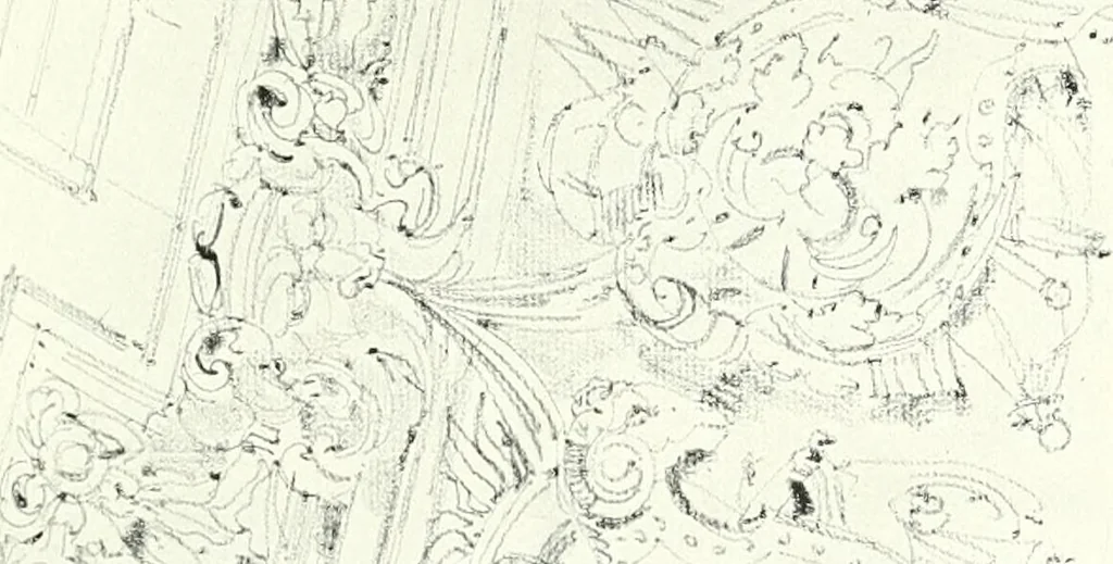 An illustration from A history of French architecture, from the reign of Charles VIII till the death of Mazarin, 1911, leaf 268