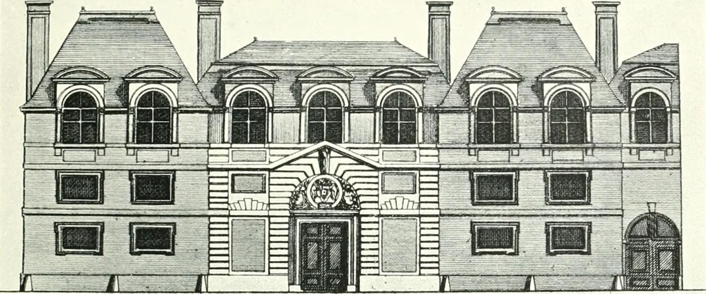 An illustration from A history of French architecture, from the reign of Charles VIII till the death of Mazarin, 1911, leaf 284