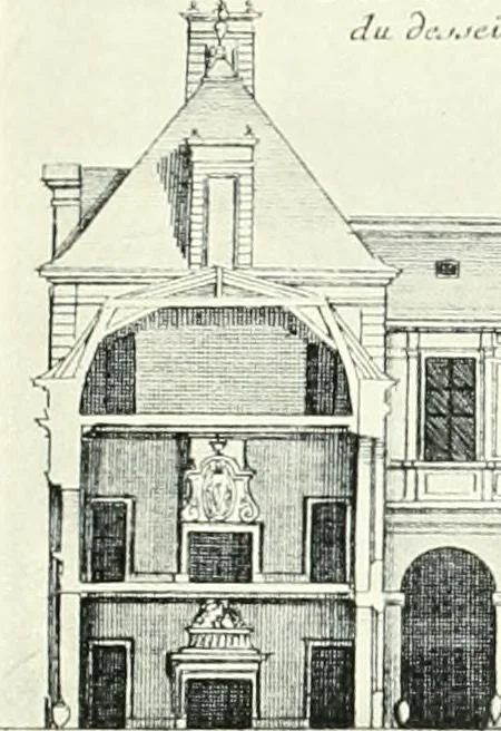 An illustration from A history of French architecture, from the reign of Charles VIII till the death of Mazarin, 1911, leaf 292