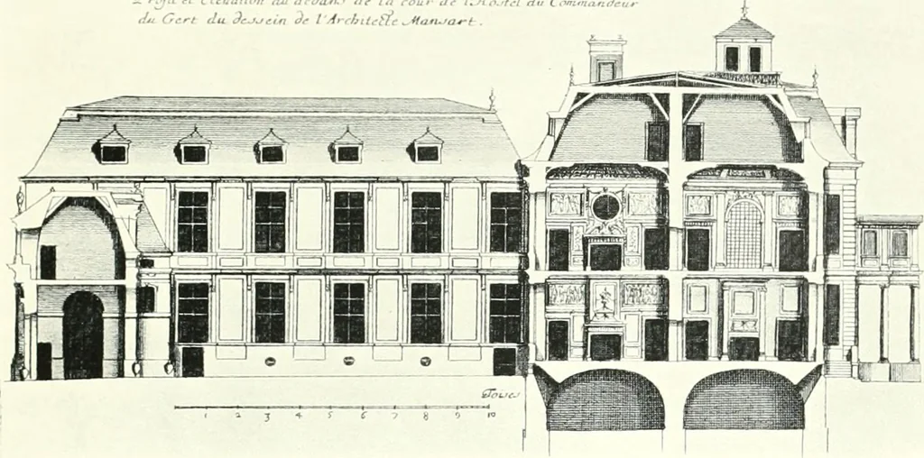 An illustration from A history of French architecture, from the reign of Charles VIII till the death of Mazarin, 1911, leaf 294
