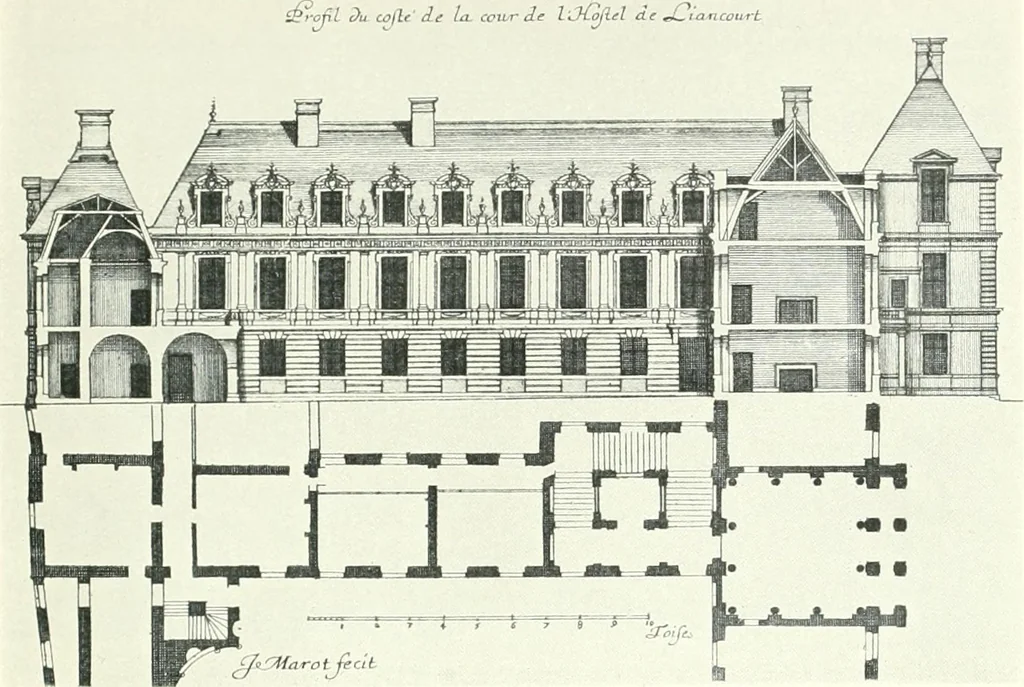 An illustration from A history of French architecture, from the reign of Charles VIII till the death of Mazarin, 1911, leaf 320