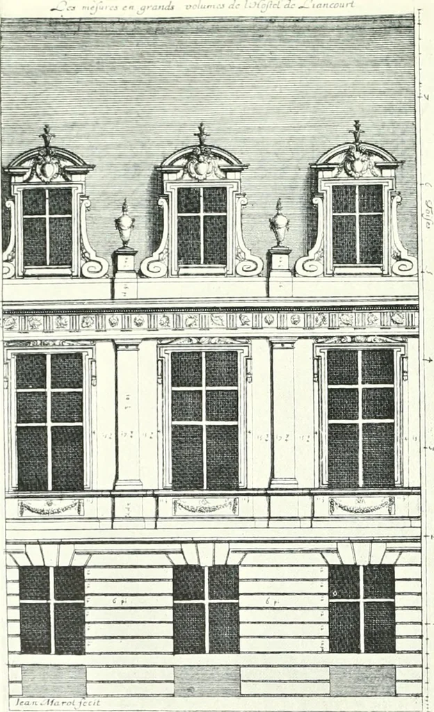An illustration from A history of French architecture, from the reign of Charles VIII till the death of Mazarin, 1911, leaf 322