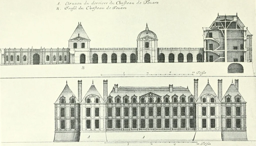 An illustration from A history of French architecture, from the reign of Charles VIII till the death of Mazarin, 1911, leaf 328