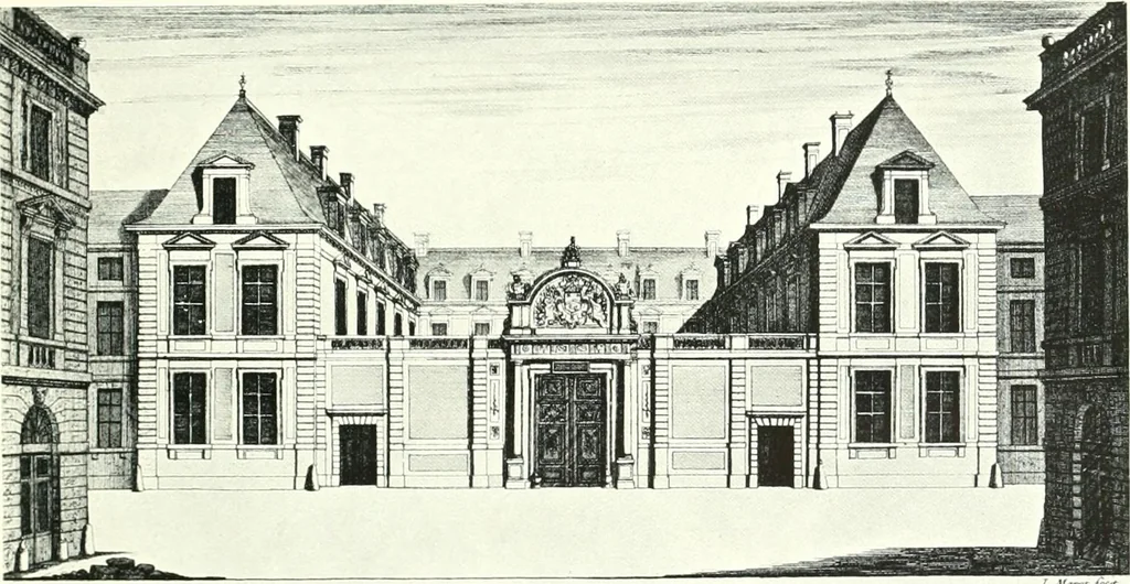 An illustration from A history of French architecture, from the reign of Charles VIII till the death of Mazarin, 1911, leaf 330