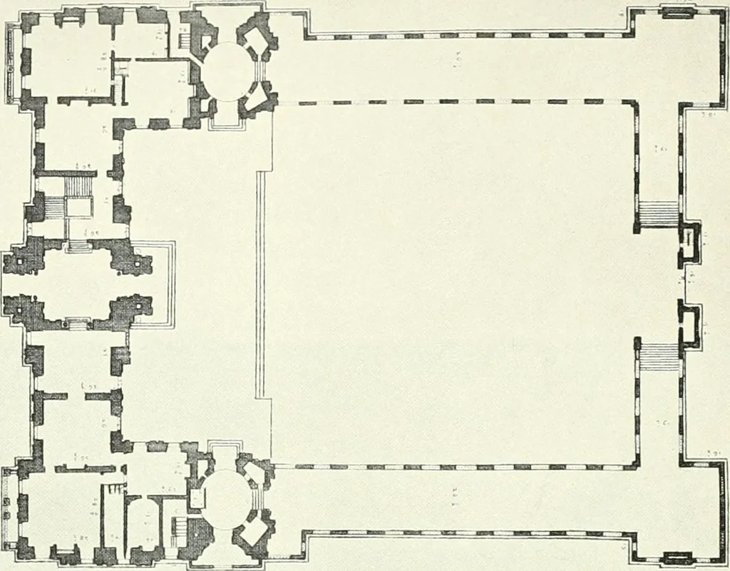 An illustration from A history of French architecture, from the reign of Charles VIII till the death of Mazarin, 1911, leaf 331