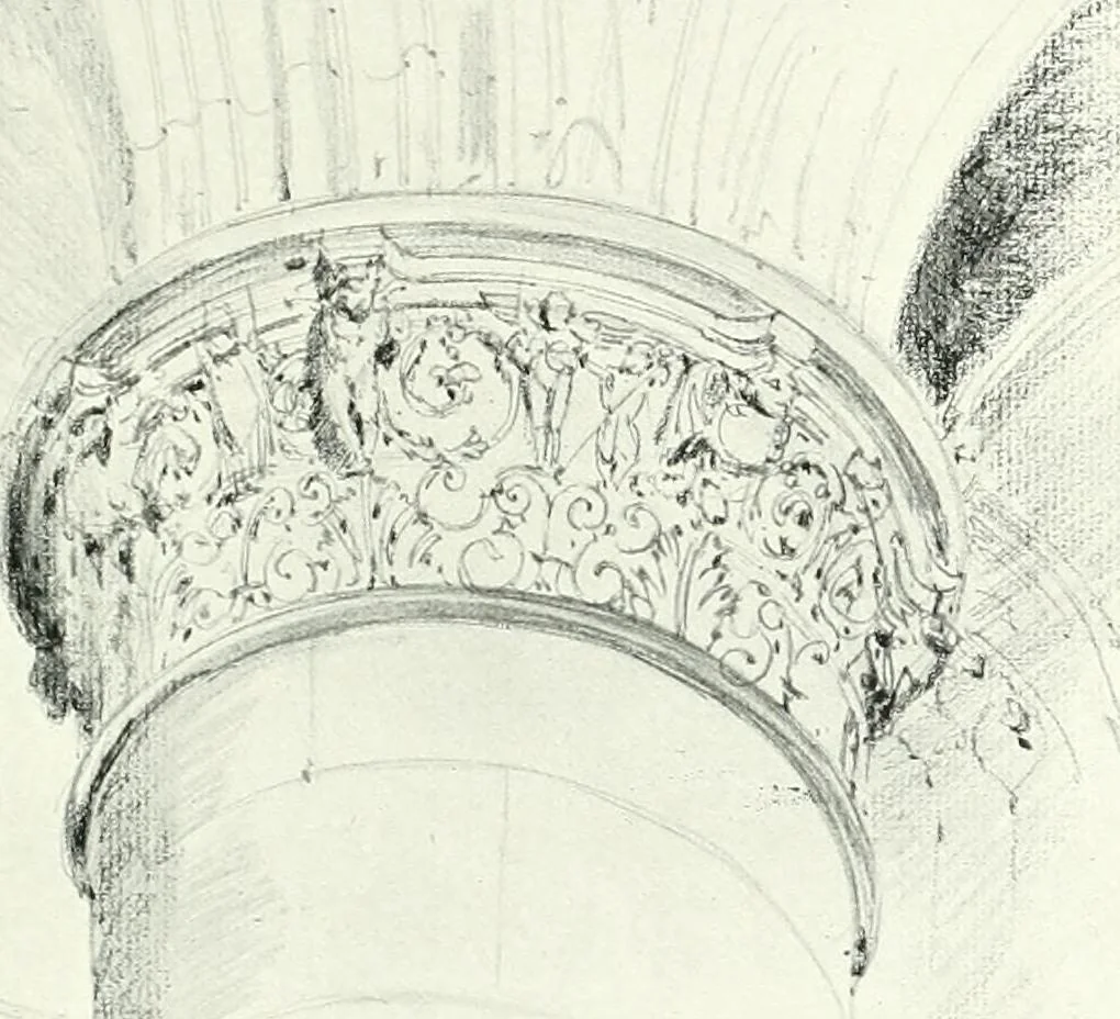 An illustration from A history of French architecture, from the reign of Charles VIII till the death of Mazarin, 1911, leaf 42