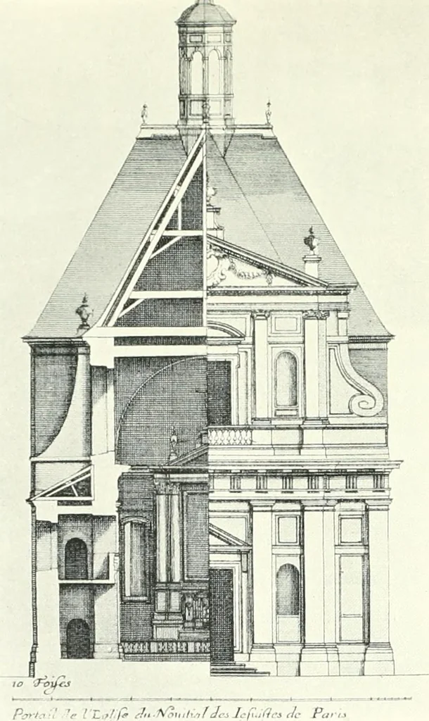 An illustration from A history of French architecture, from the reign of Charles VIII till the death of Mazarin, 1911, leaf 60