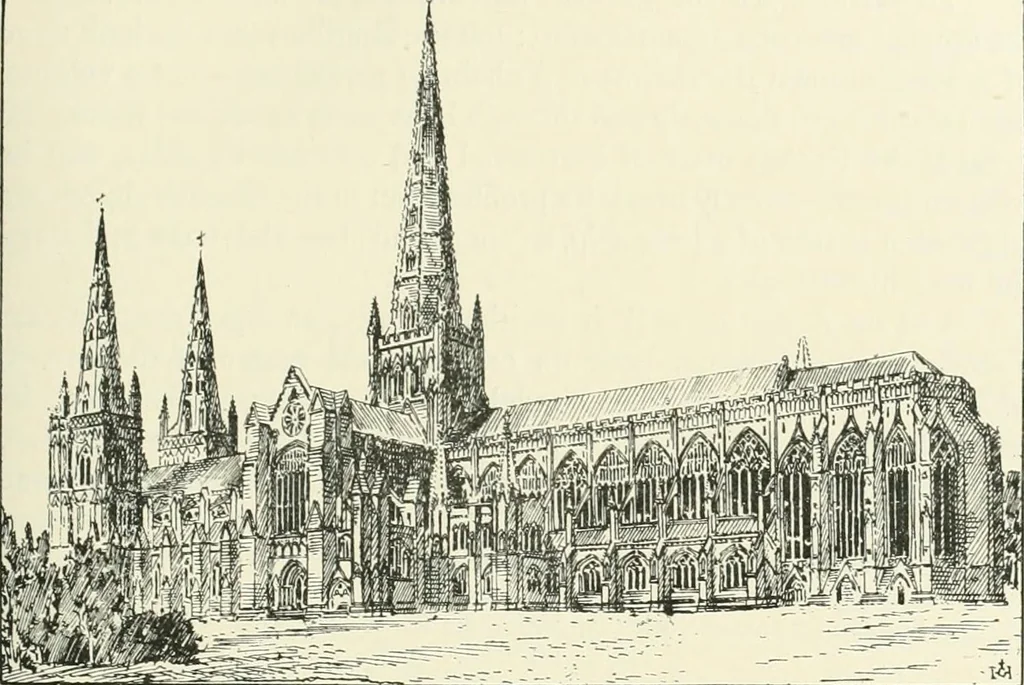 An illustration from A history of Gothic art in England, 1900, leaf 100
