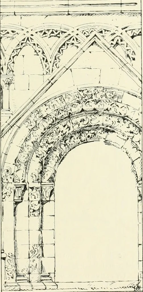 An illustration from A history of Gothic art in England, 1900, leaf 152