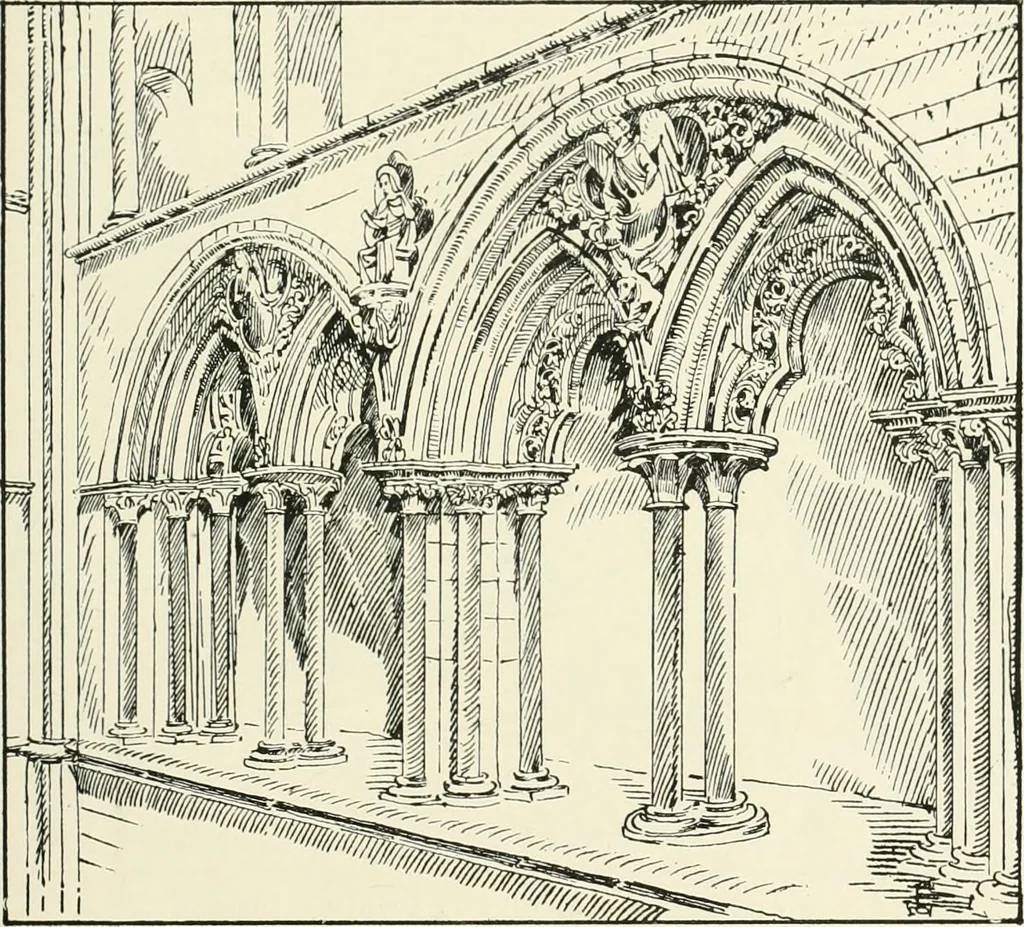 An illustration from A history of Gothic art in England, 1900, leaf 154