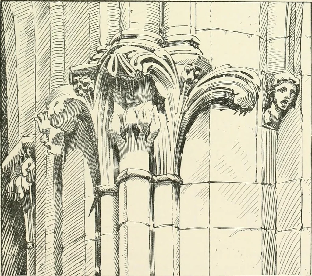 An illustration from A history of Gothic art in England, 1900, leaf 164