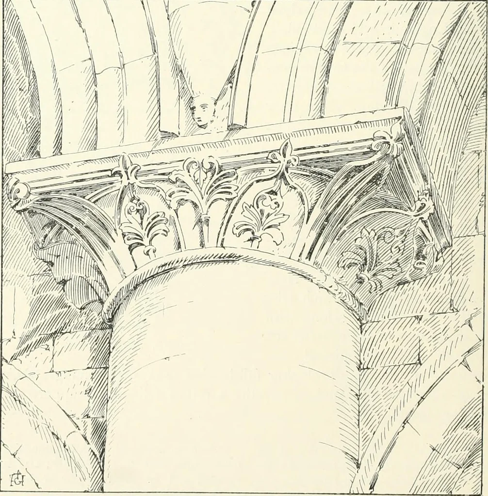 An illustration from A history of Gothic art in England, 1900, leaf 167