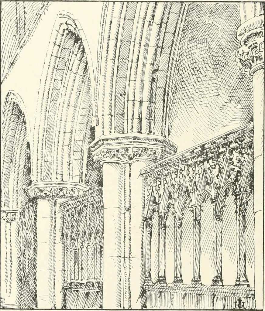 An illustration from A history of Gothic art in England, 1900, leaf 195