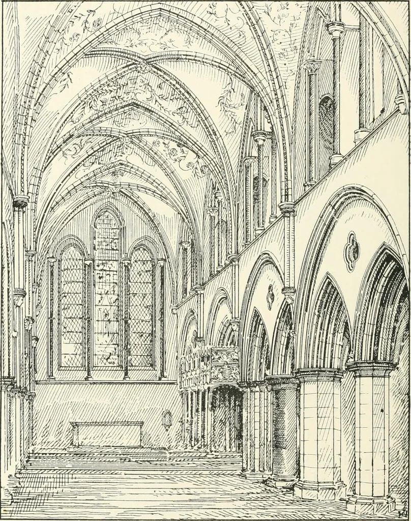 An illustration from A history of Gothic art in England, 1900, leaf 199