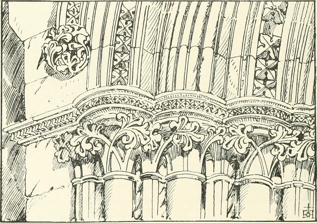An illustration from A history of Gothic art in England, 1900, leaf 291
