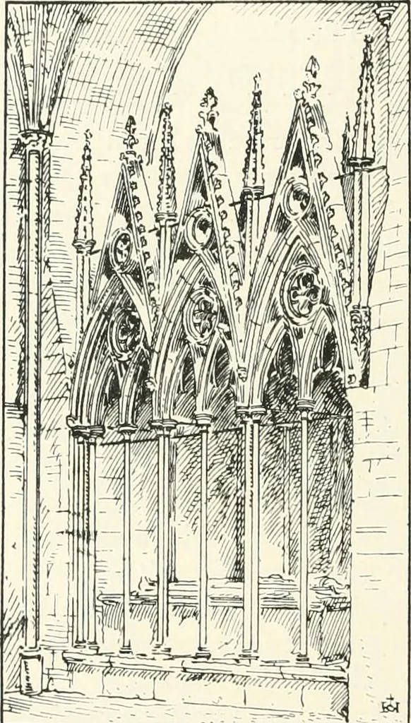 An illustration from A history of Gothic art in England, 1900, leaf 309