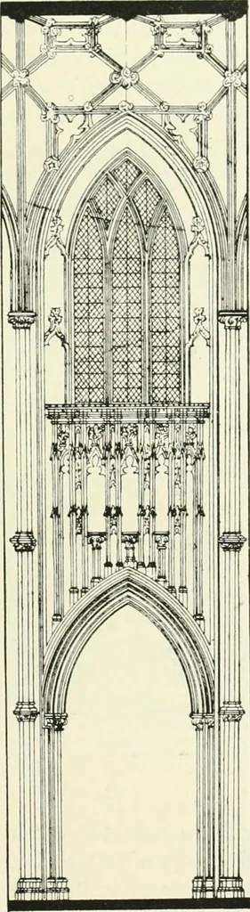 An illustration from A history of Gothic art in England, 1900, leaf 382