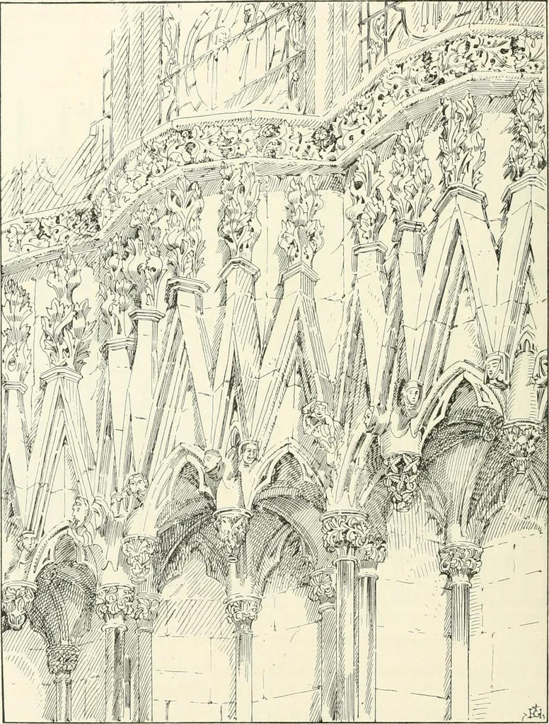 An illustration from A history of Gothic art in England, 1900, leaf 407