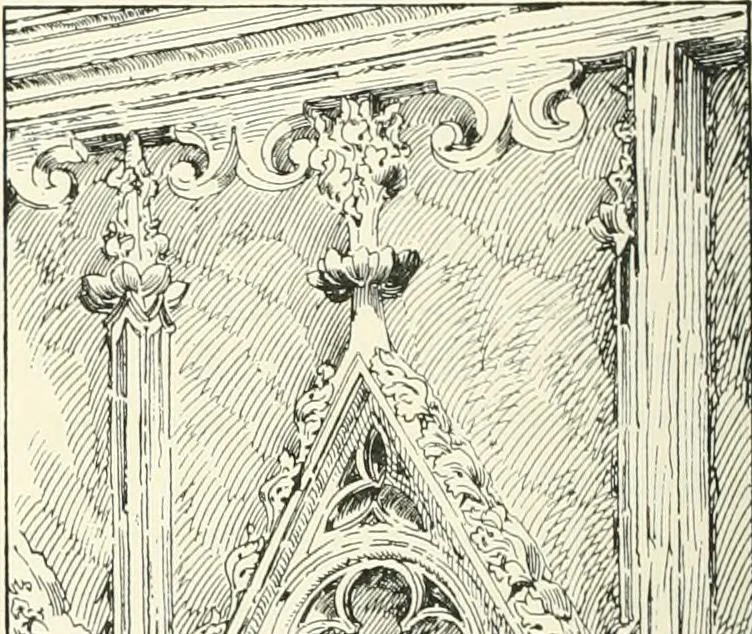 An illustration from A history of Gothic art in England, 1900, leaf 413