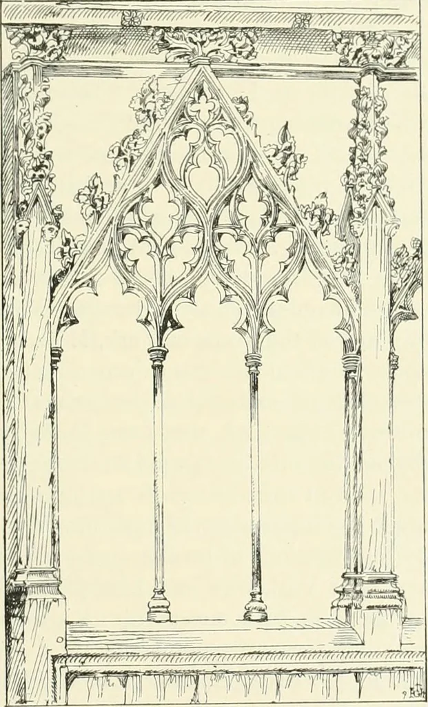 An illustration from A history of Gothic art in England, 1900, leaf 414