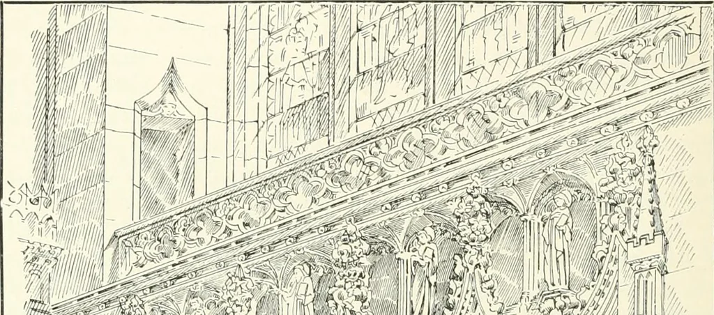 An illustration from A history of Gothic art in England, 1900, leaf 421