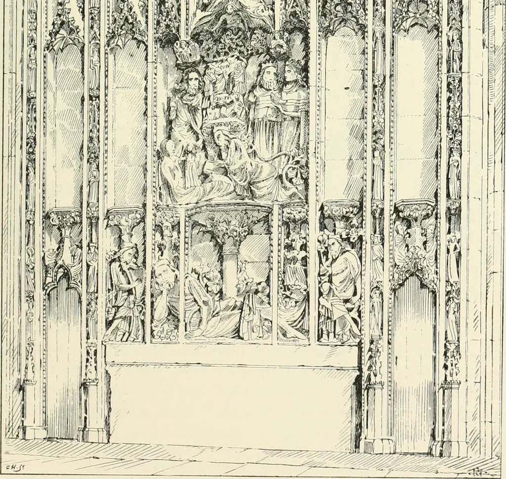 An illustration from A history of Gothic art in England, 1900, leaf 424