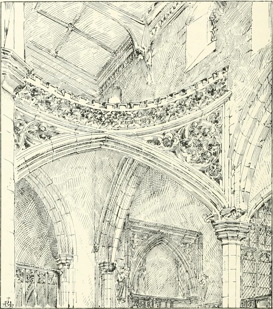 An illustration from A history of Gothic art in England, 1900, leaf 427