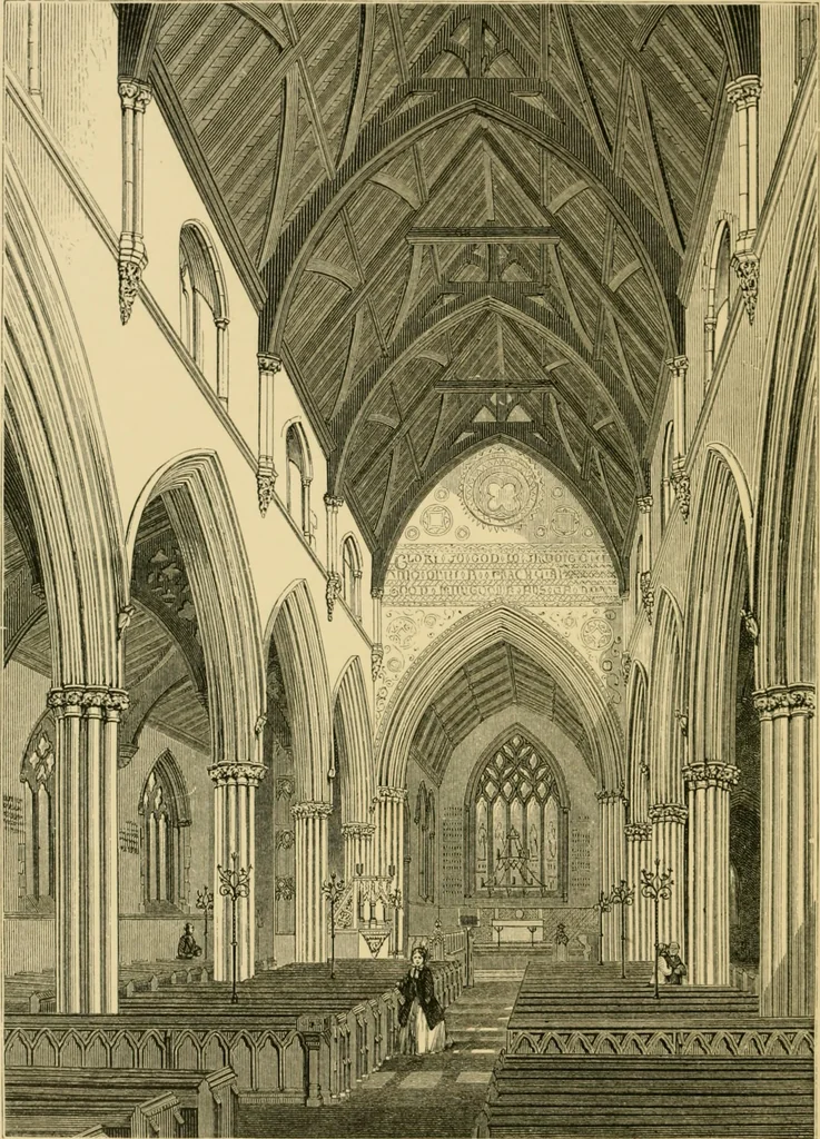 An illustration from A history of the Gothic revival : an attempt to show how the taste for mediæval architecture, which lingered in England during the two last centuries, has since been encouraged and developed, 1872, leaf 289