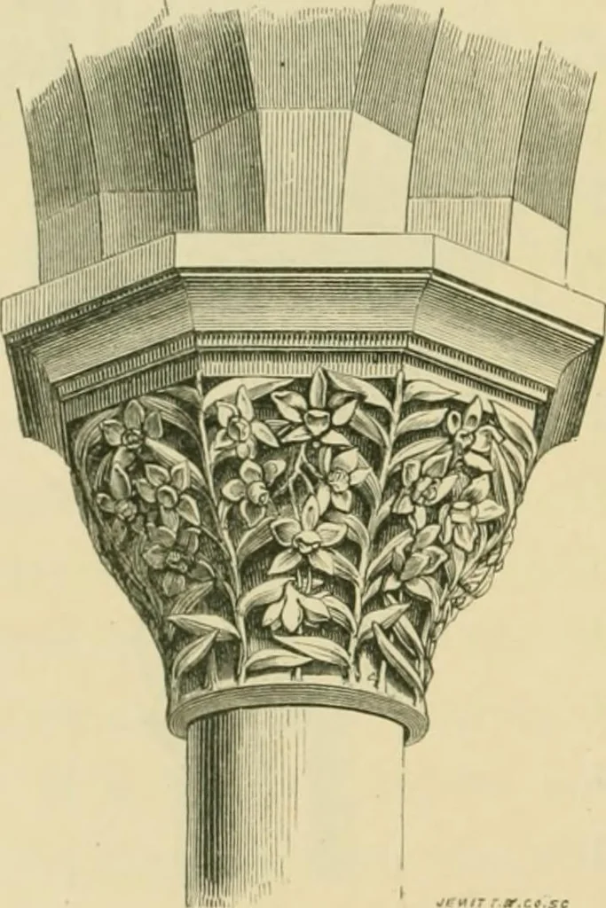 An illustration from A history of the Gothic revival : an attempt to show how the taste for mediæval architecture, which lingered in England during the two last centuries, has since been encouraged and developed, 1872, leaf 335
