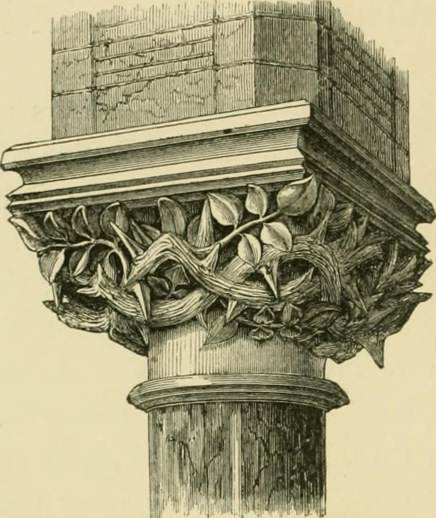 An illustration from A history of the Gothic revival : an attempt to show how the taste for mediæval architecture, which lingered in England during the two last centuries, has since been encouraged and developed, 1872, leaf 345