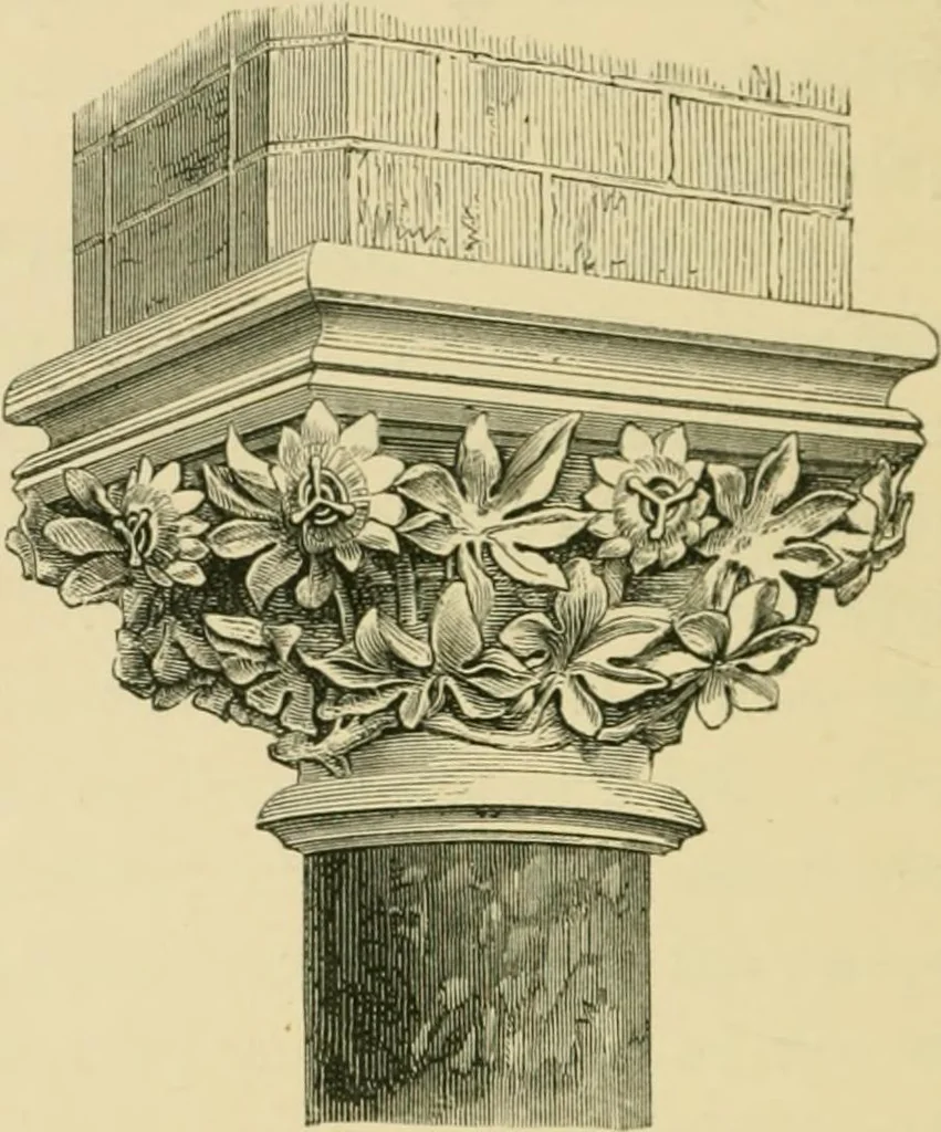An illustration from A history of the Gothic revival : an attempt to show how the taste for mediæval architecture, which lingered in England during the two last centuries, has since been encouraged and developed, 1872, leaf 345