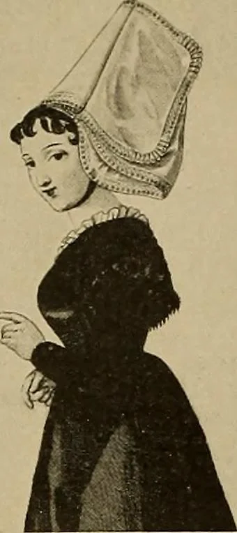 An illustration from A history of hand-made lace : Dealing with the origin of lace, the growth of the great lace centres, the mode of manufacture, the methods of distinguishing and the care of various kinds of lace ..., 1900, leaf 107