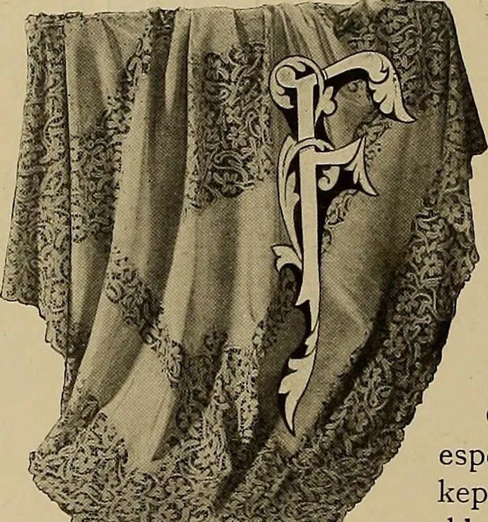 An illustration from A history of hand-made lace : Dealing with the origin of lace, the growth of the great lace centres, the mode of manufacture, the methods of distinguishing and the care of various kinds of lace ..., 1900, leaf 119