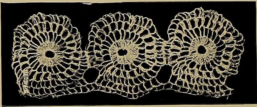 An illustration from A history of hand-made lace : Dealing with the origin of lace, the growth of the great lace centres, the mode of manufacture, the methods of distinguishing and the care of various kinds of lace ..., 1900, leaf 229