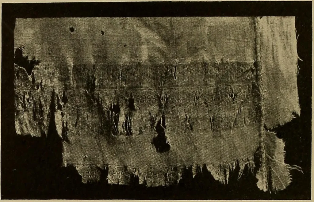 An illustration from A history of hand-made lace : Dealing with the origin of lace, the growth of the great lace centres, the mode of manufacture, the methods of distinguishing and the care of various kinds of lace ..., 1900, leaf 25