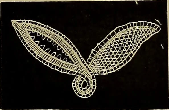 An illustration from A history of hand-made lace : Dealing with the origin of lace, the growth of the great lace centres, the mode of manufacture, the methods of distinguishing and the care of various kinds of lace ..., 1900, leaf 262