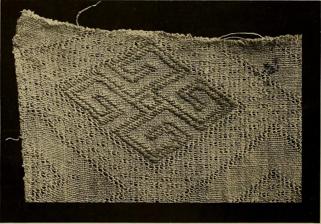 An illustration from A history of hand-made lace : Dealing with the origin of lace, the growth of the great lace centres, the mode of manufacture, the methods of distinguishing and the care of various kinds of lace ..., 1900, leaf 27
