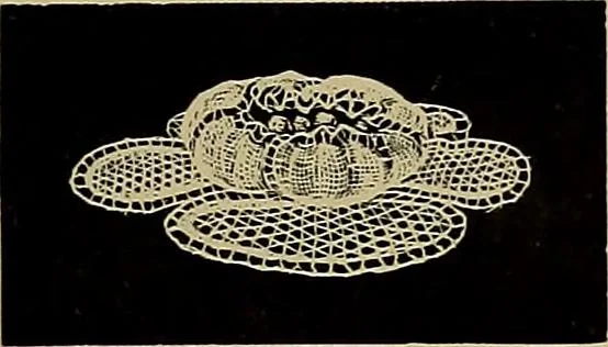 An illustration from A history of hand-made lace : Dealing with the origin of lace, the growth of the great lace centres, the mode of manufacture, the methods of distinguishing and the care of various kinds of lace ..., 1900, leaf 270