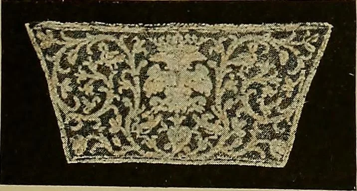 An illustration from A history of hand-made lace : Dealing with the origin of lace, the growth of the great lace centres, the mode of manufacture, the methods of distinguishing and the care of various kinds of lace ..., 1900, leaf 46