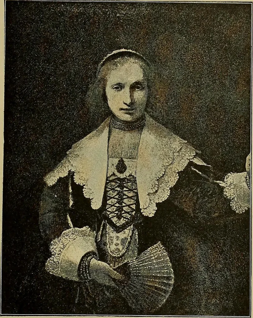 An illustration from A history of hand-made lace : Dealing with the origin of lace, the growth of the great lace centres, the mode of manufacture, the methods of distinguishing and the care of various kinds of lace ..., 1900, leaf 98